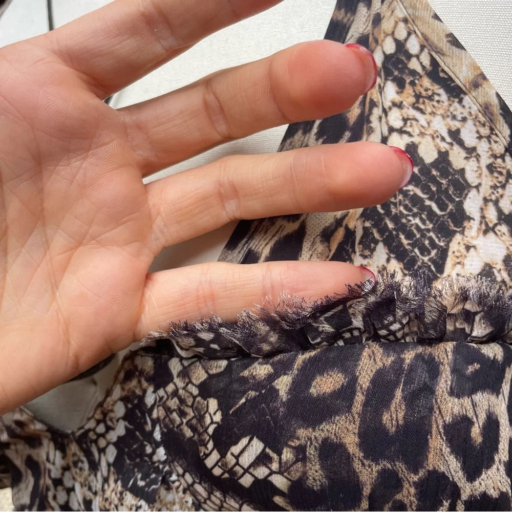 All Saints Nouvel Noche Animal Print Maxi Dress - Picture 3 of 7